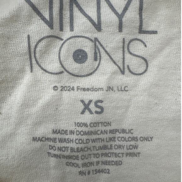 Vinyl Icons Women's Journey Graphic Tee Band Tee Size XS NWOT 80s Rock Wings - Picture 5 of 5